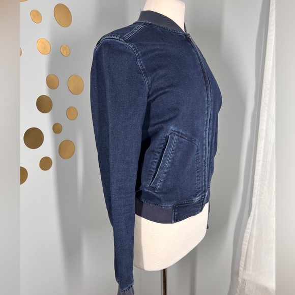 Calvin Klein Jeans Blue Bomber Jacket - Picture 4 of 8